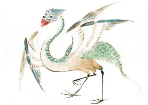 图中怪异鸟兽,光怪陆离的事物都有可能在现代真实存在,比如《山海经古