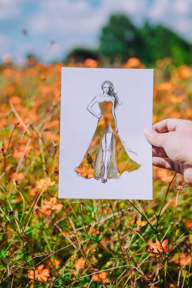 赞辰山植物园的这组花裙子超有创意看看哪款你最中意