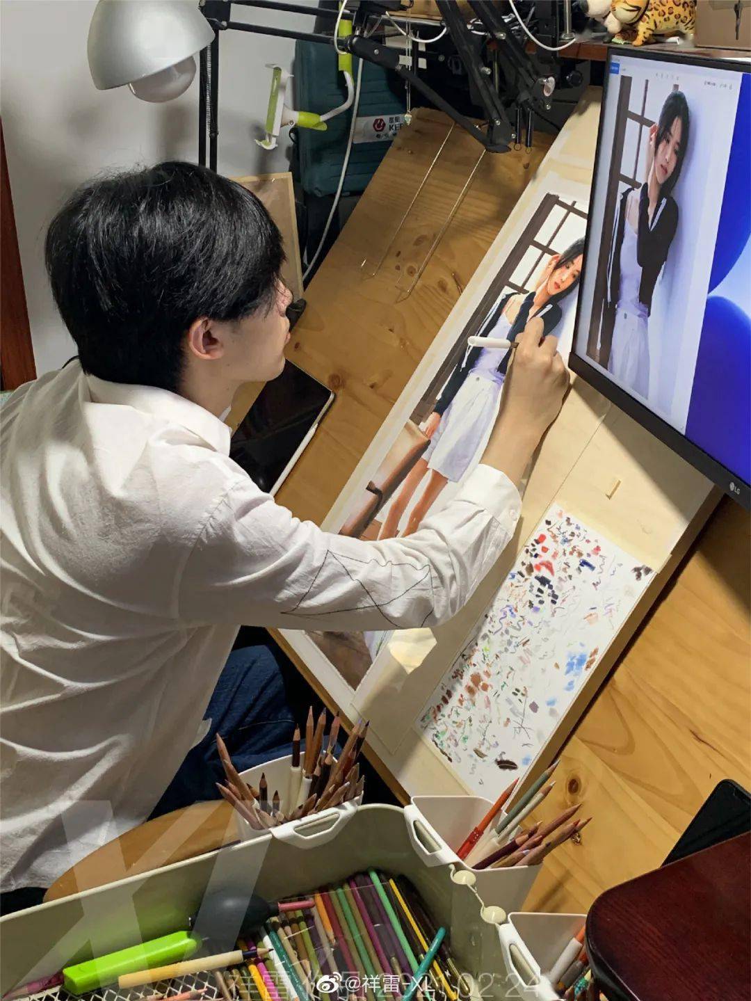 看,他画笔下的美少女太诱惑了!_孟祥雷