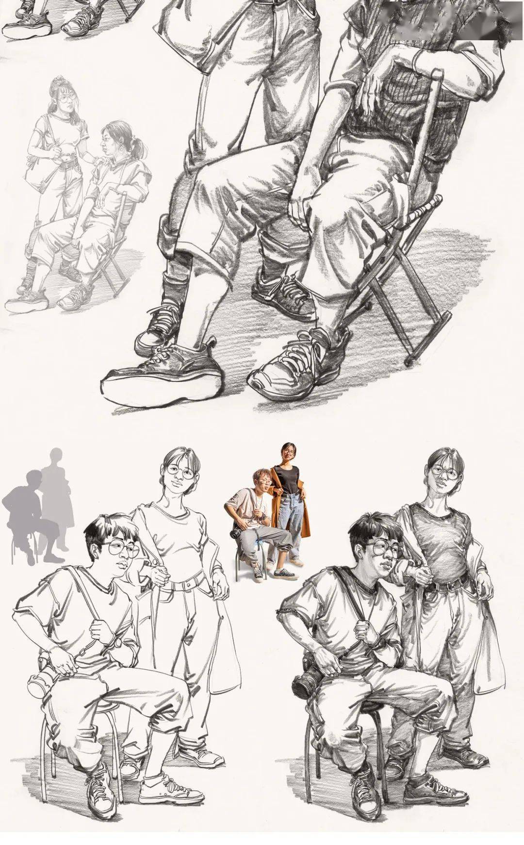 2021黄荣记《初学课堂速写临摹范本》