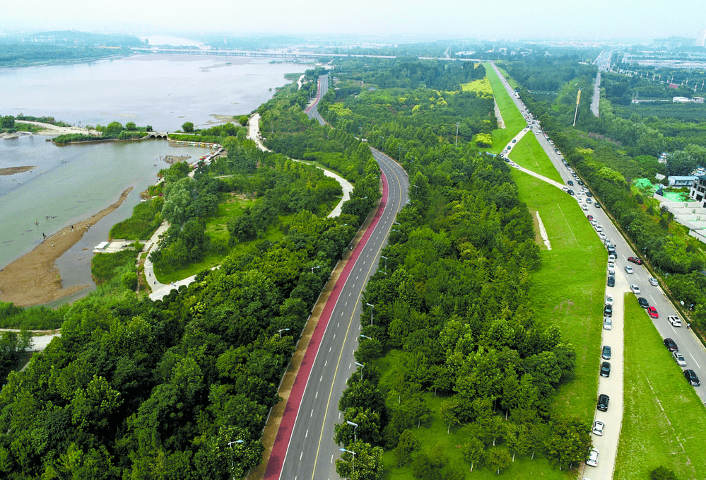 大美滹沱河展开如诗画卷_石家庄