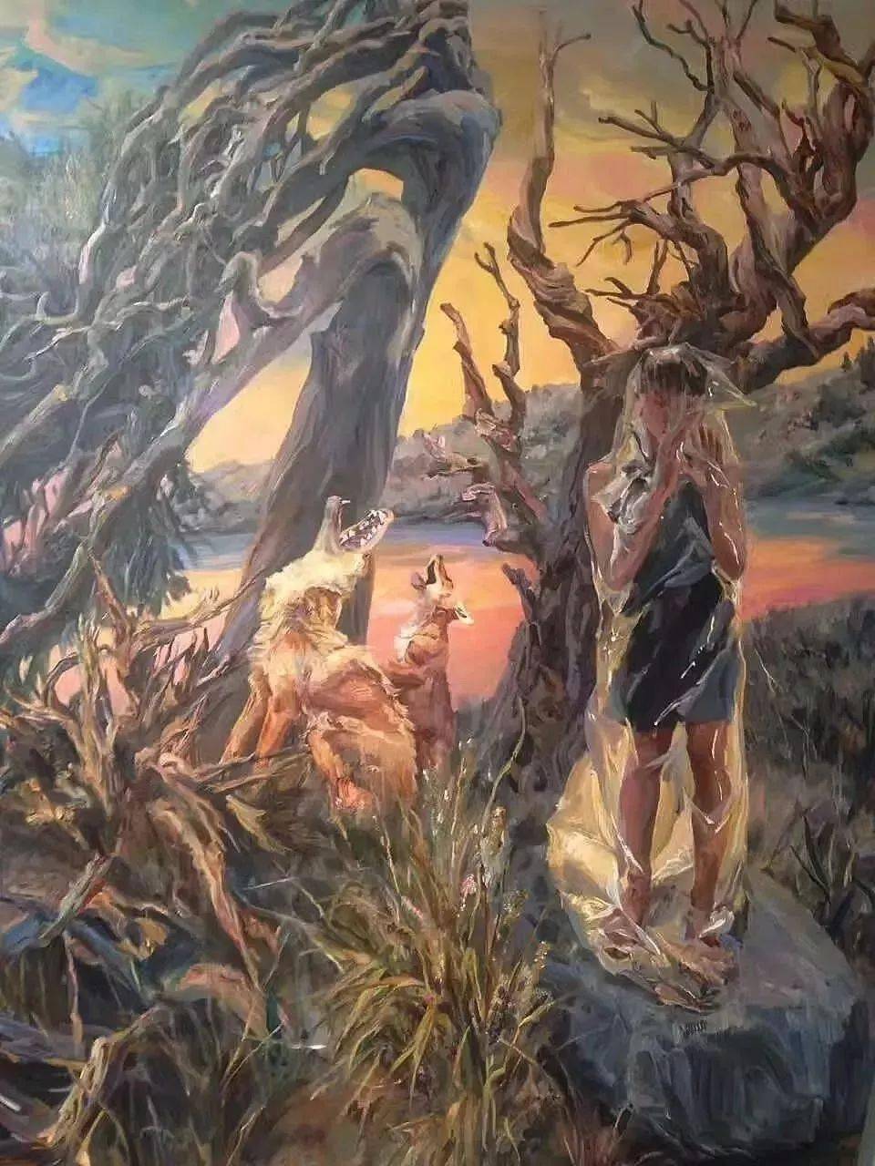 央美第一才女画了一张大卫至今无人超越批评家没有刘小东会更完美