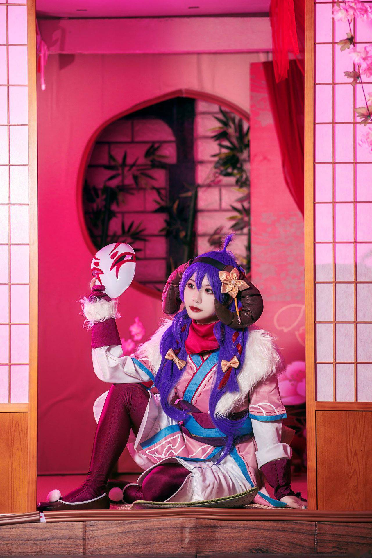 英雄联盟lol灵魂莲华阿狸cosplay