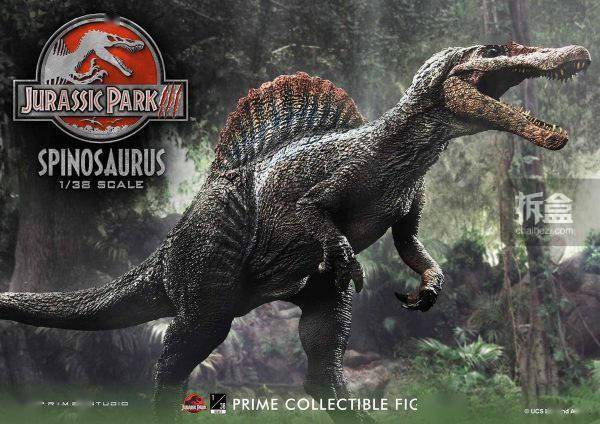 1/38《侏罗纪公园3》- spinosaurus 棘龙 雕像( pcfjp-04)_恐龙