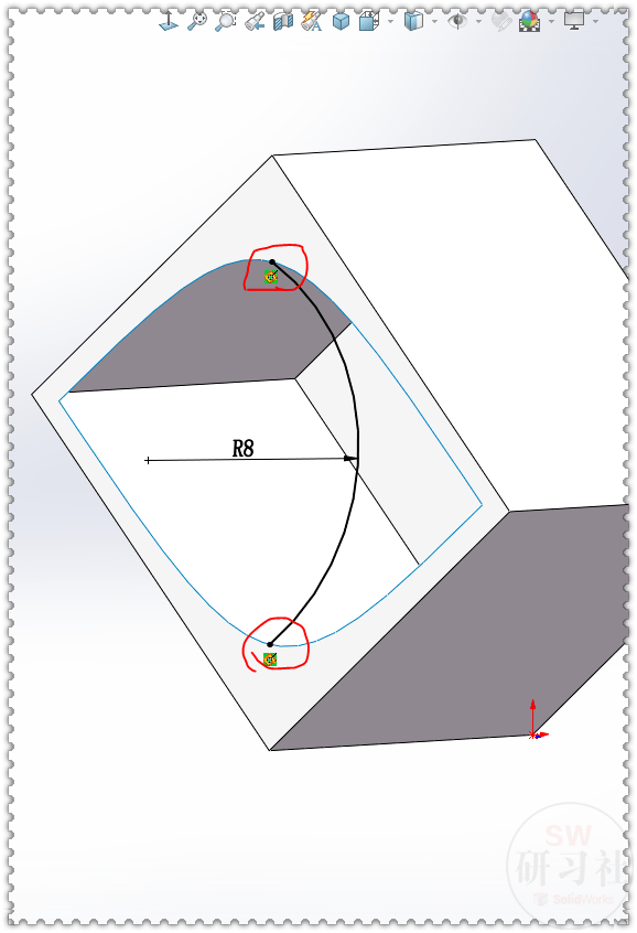 用solidworks畫的帶葉子圖案的手鐲_實體