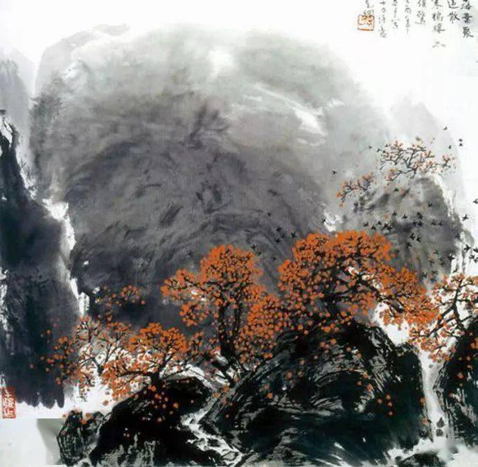 分段式构图的中国画图片