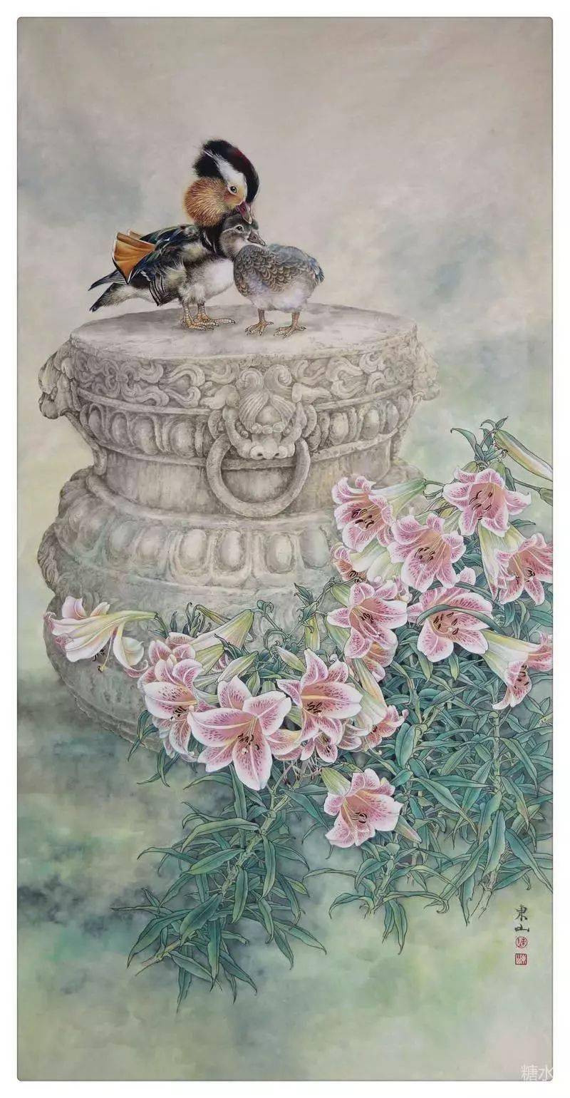 欣赏陈东山工笔画作品118图风格独特富有感染力