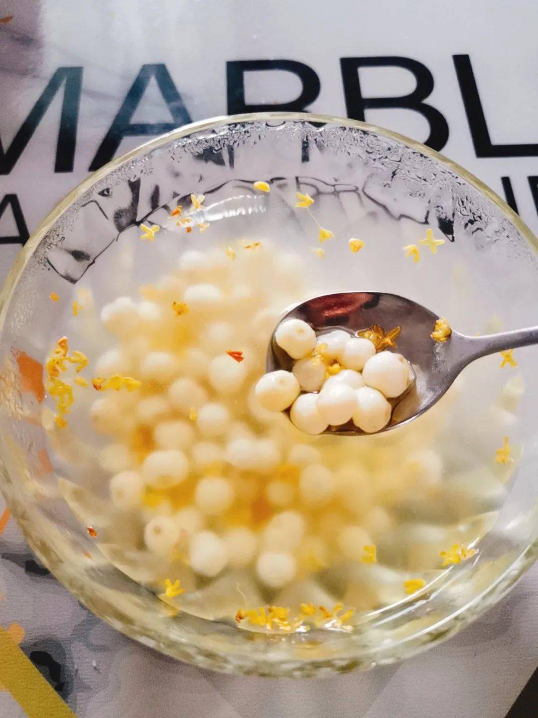 桂花糖水鸡头米苏州人的秋天