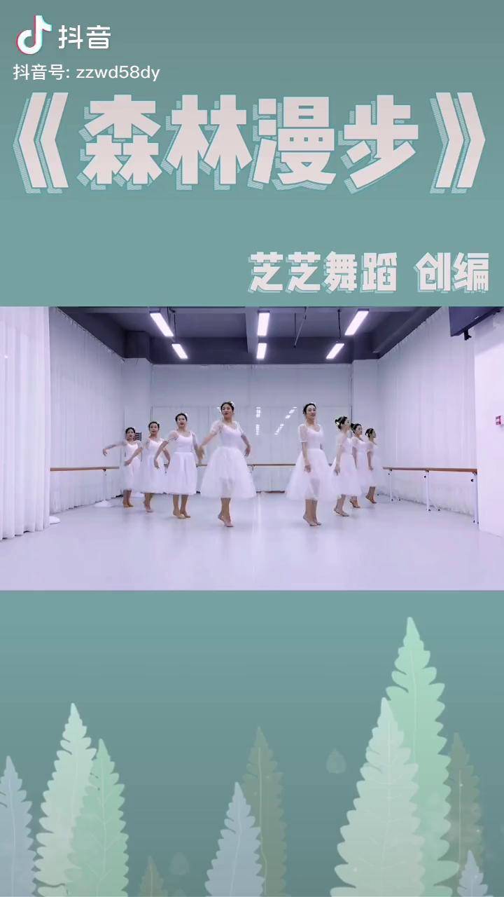 舞蹈仙女们我们一起森林漫步吧少儿舞蹈舞步练习幼儿舞蹈原创芝芝舞蹈