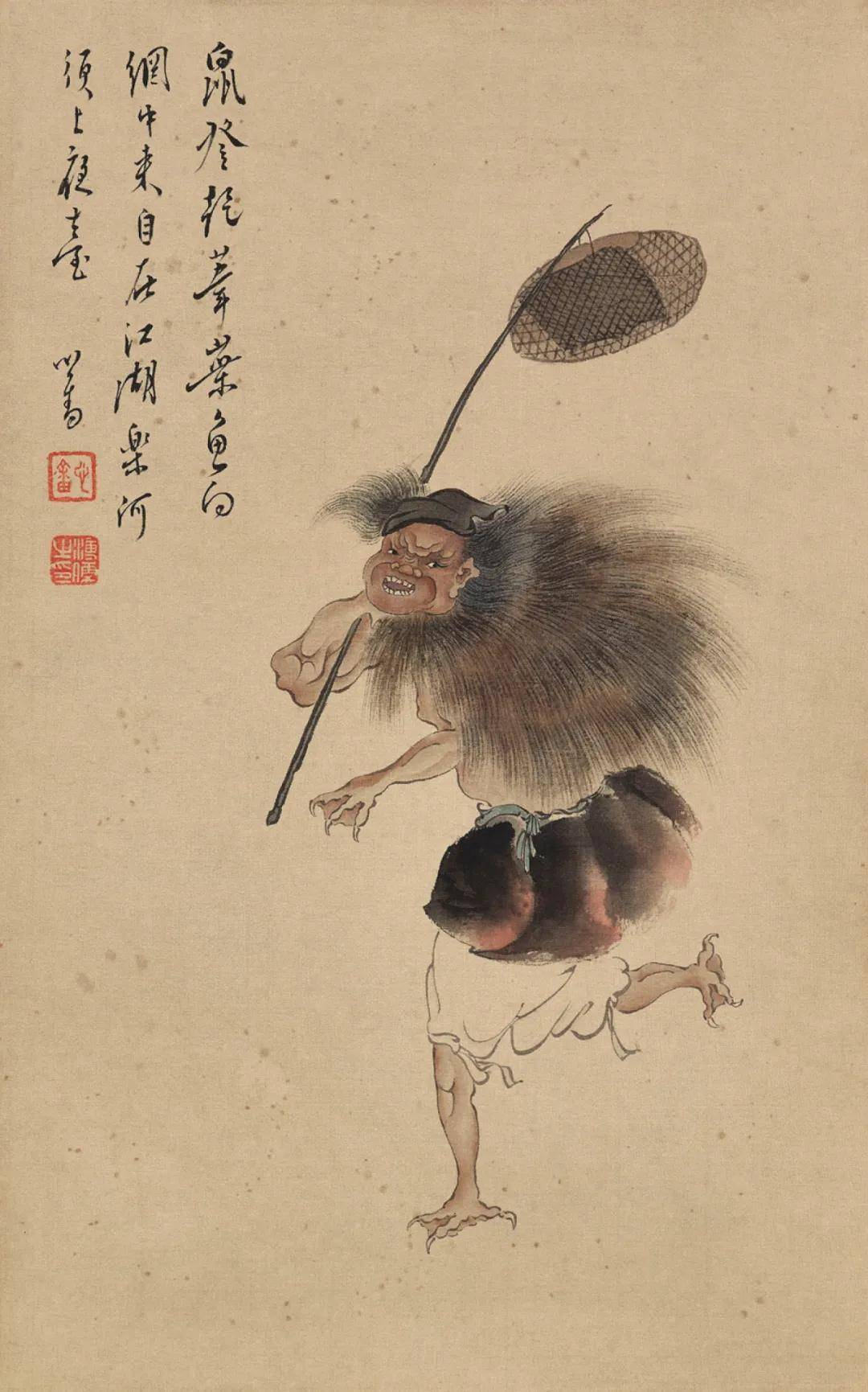 溥心畲笔下的小鬼太萌了