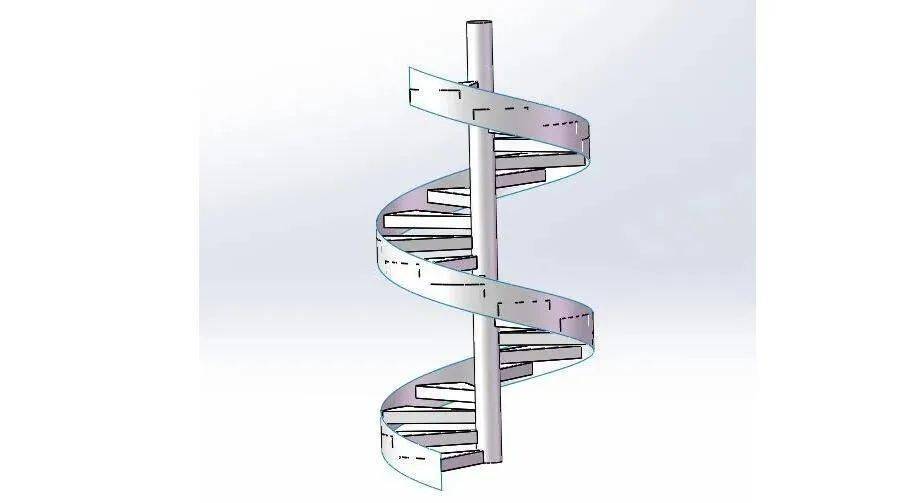 罐旋梯放样展开图图片