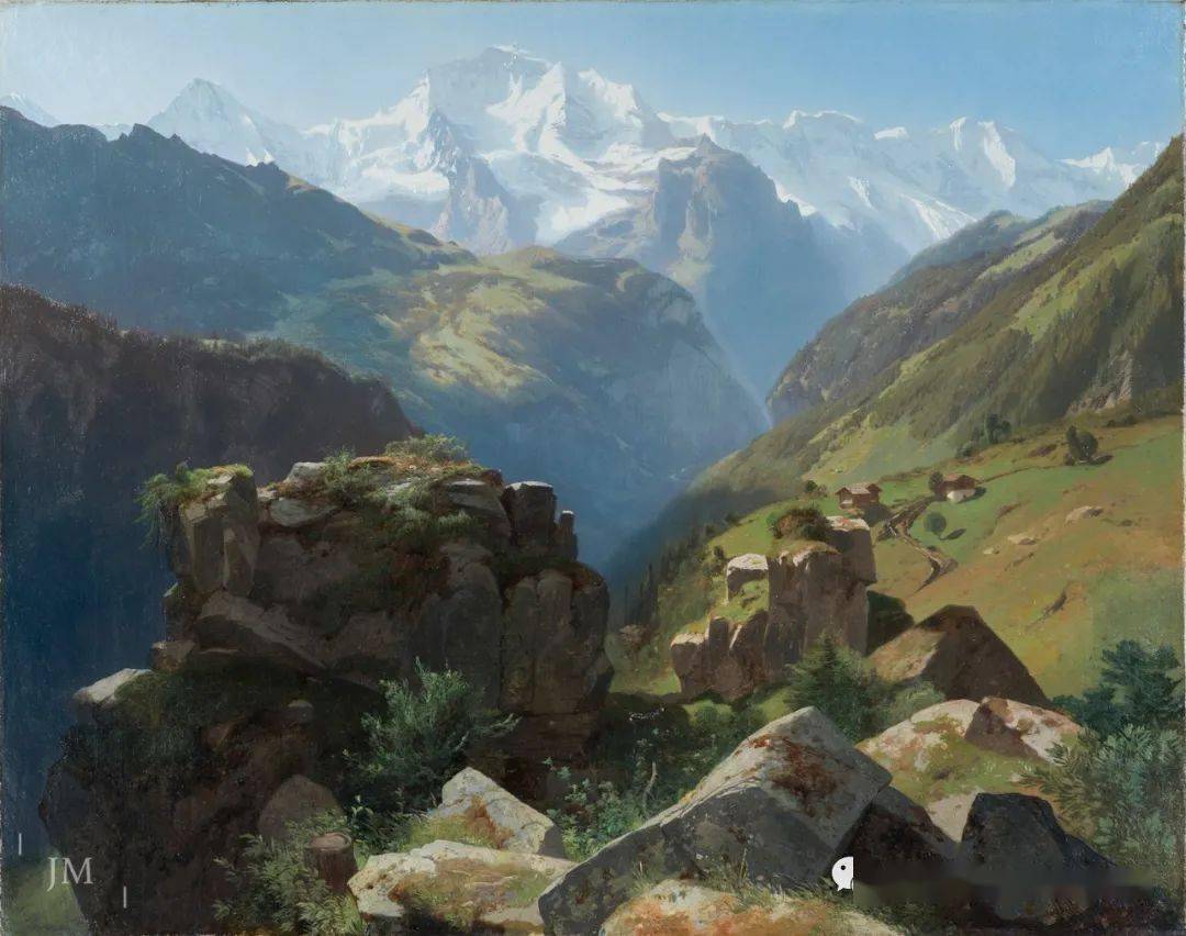 油画欣赏——alexandre·calame_瑞士