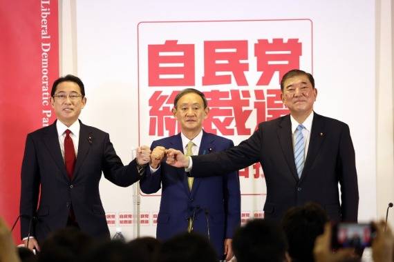 欲连任党首菅义伟获党内重量级人物力挺 自由民主党