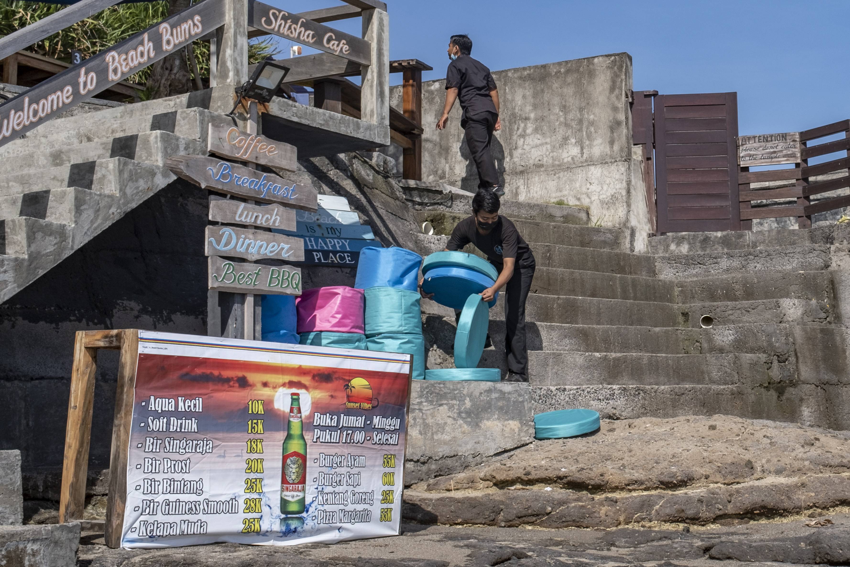 疫情下的巴厘岛海滩