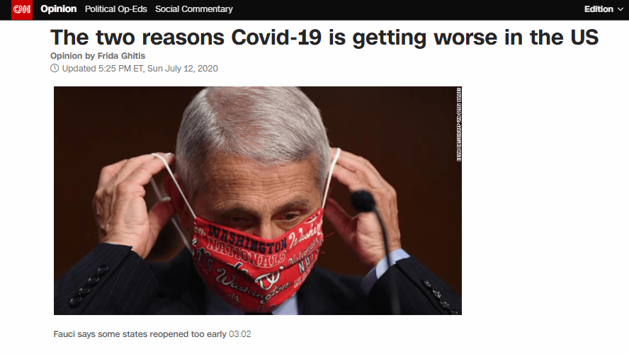 灵魂|真相丨几乎每100人就有1人感染！美媒发出灵魂拷问：为什么美国疫情如此失控？