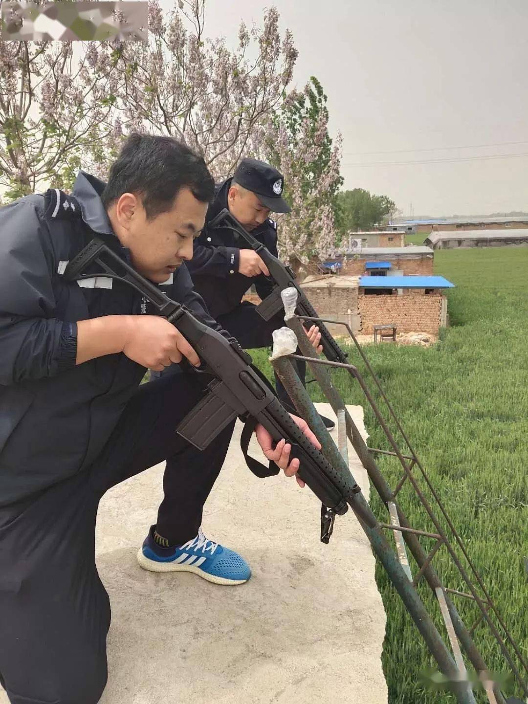 莘县公安特警携抢击毙咬人疯狗