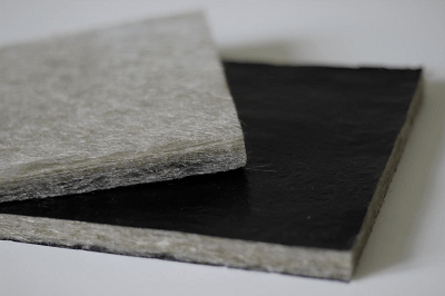 该产品是玄武岩纤维和低熔点纤维混合,通过开松,梳理,铺网,高温箱工序