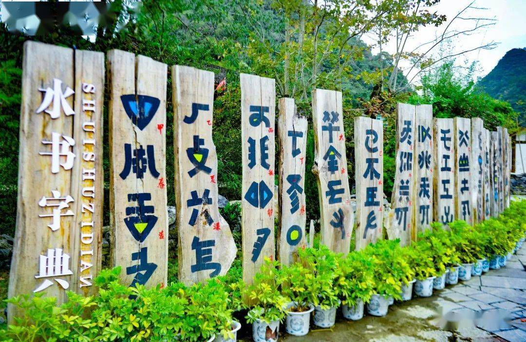 水族马尾绣更有被誉为象形文字"活化石"的水书这里有让人陶醉的水族