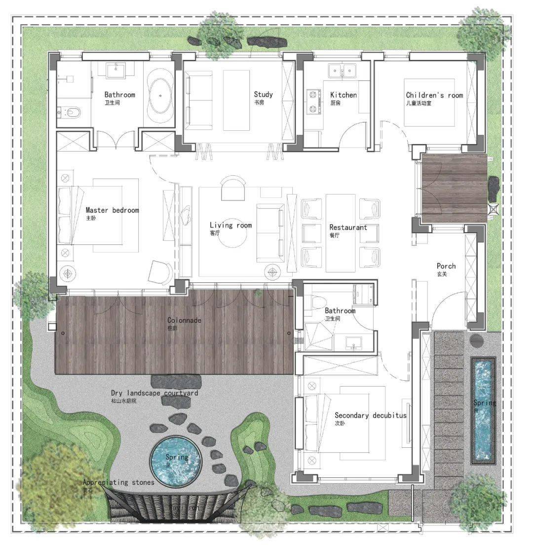 营造案例赏析枯山水庭院yijuhome自宅