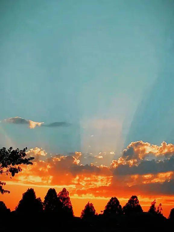 浪漫夕阳唯美画卷