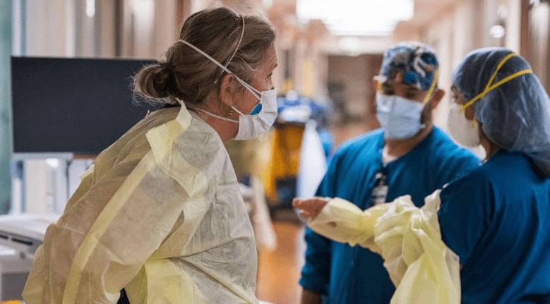 病房|美国近10.4万人因新冠肺炎住院 为7个月以来最高值