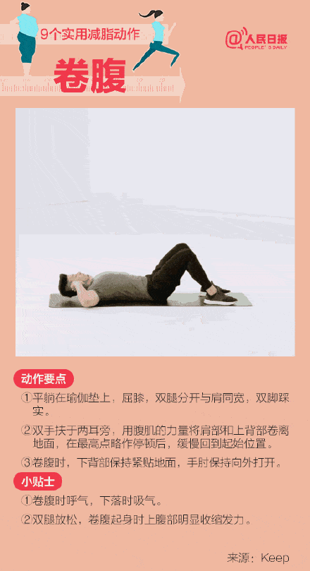功能|转存！9个实用减脂动作帮你瘦下来