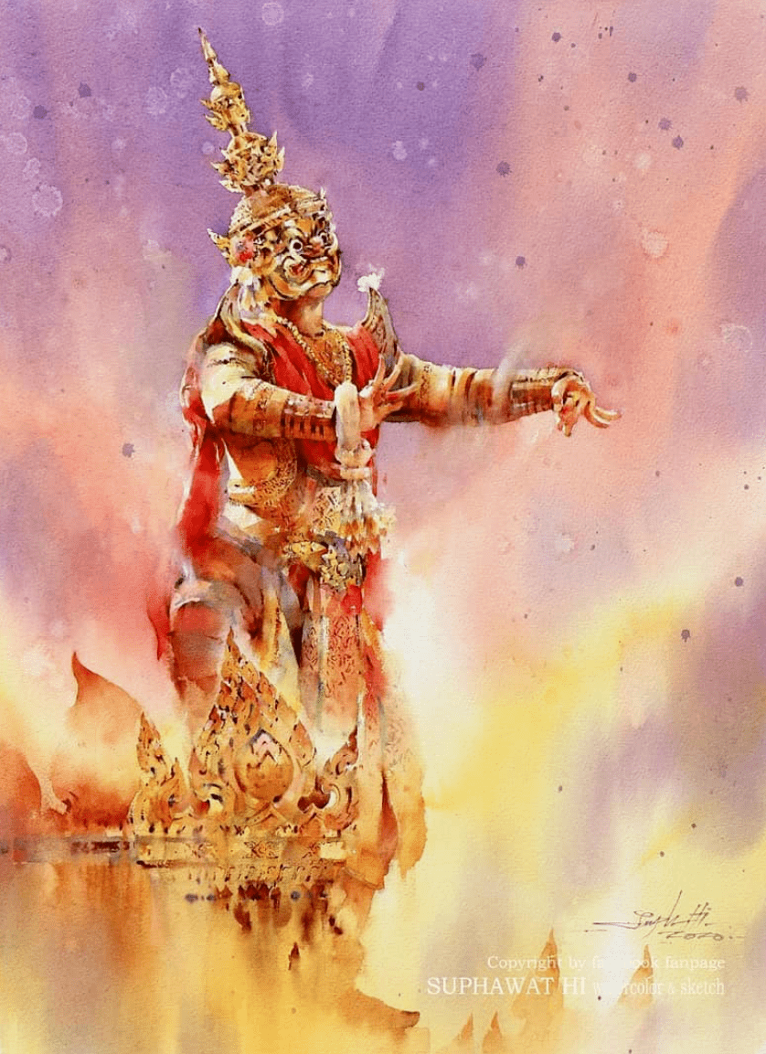 泰国水彩画家suphawathiranthanawiwat作品欣赏