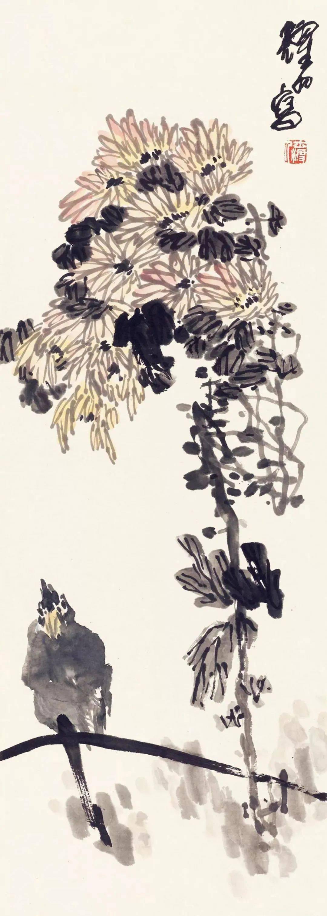 这大写意花鸟令人称绝