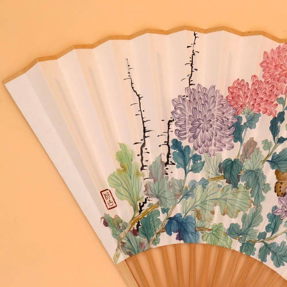 谈奎国画折扇专场_扇面