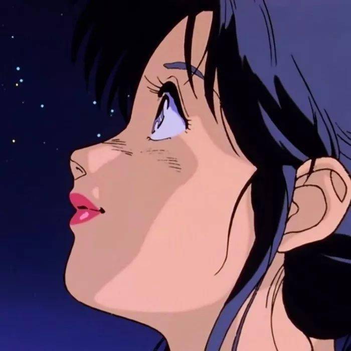 经典有年代感的旧动漫女生头像