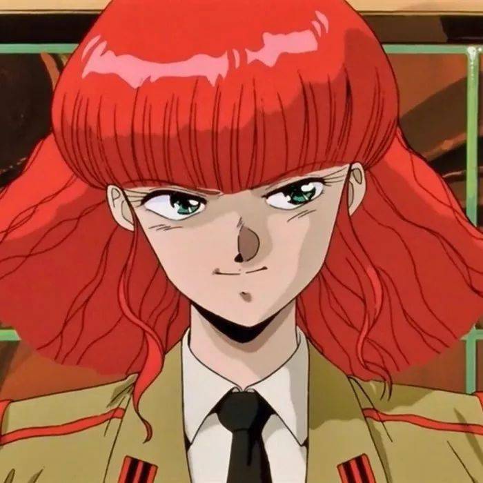 经典有年代感的旧动漫女生头像_字体