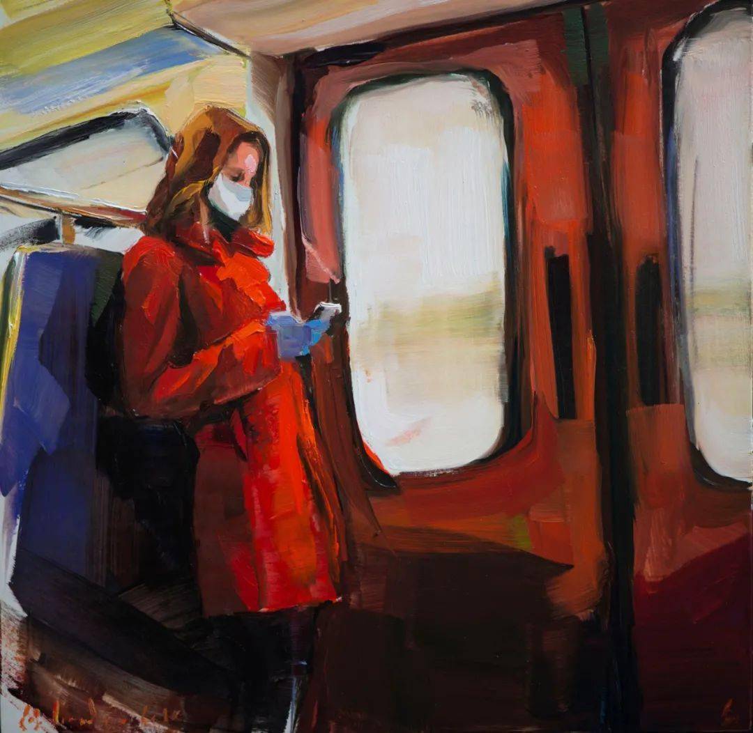 德国画家爱德华高登油画作品中女人的背影太美了