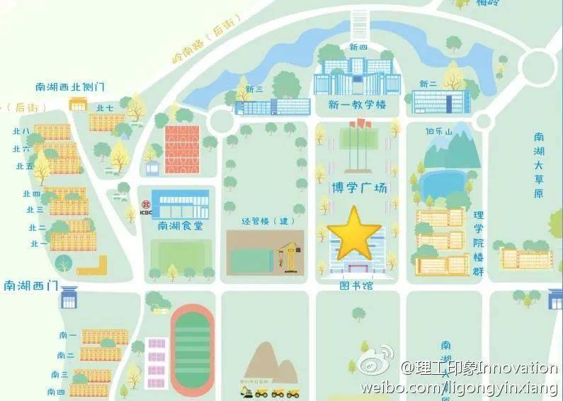 武昌理工学院校园地图图片