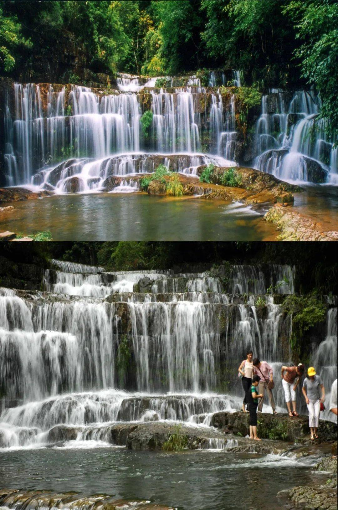 这里大小瀑布20多处,有"群龙迎宾""双龙戏珠""紫龙相会""白龙出潭""