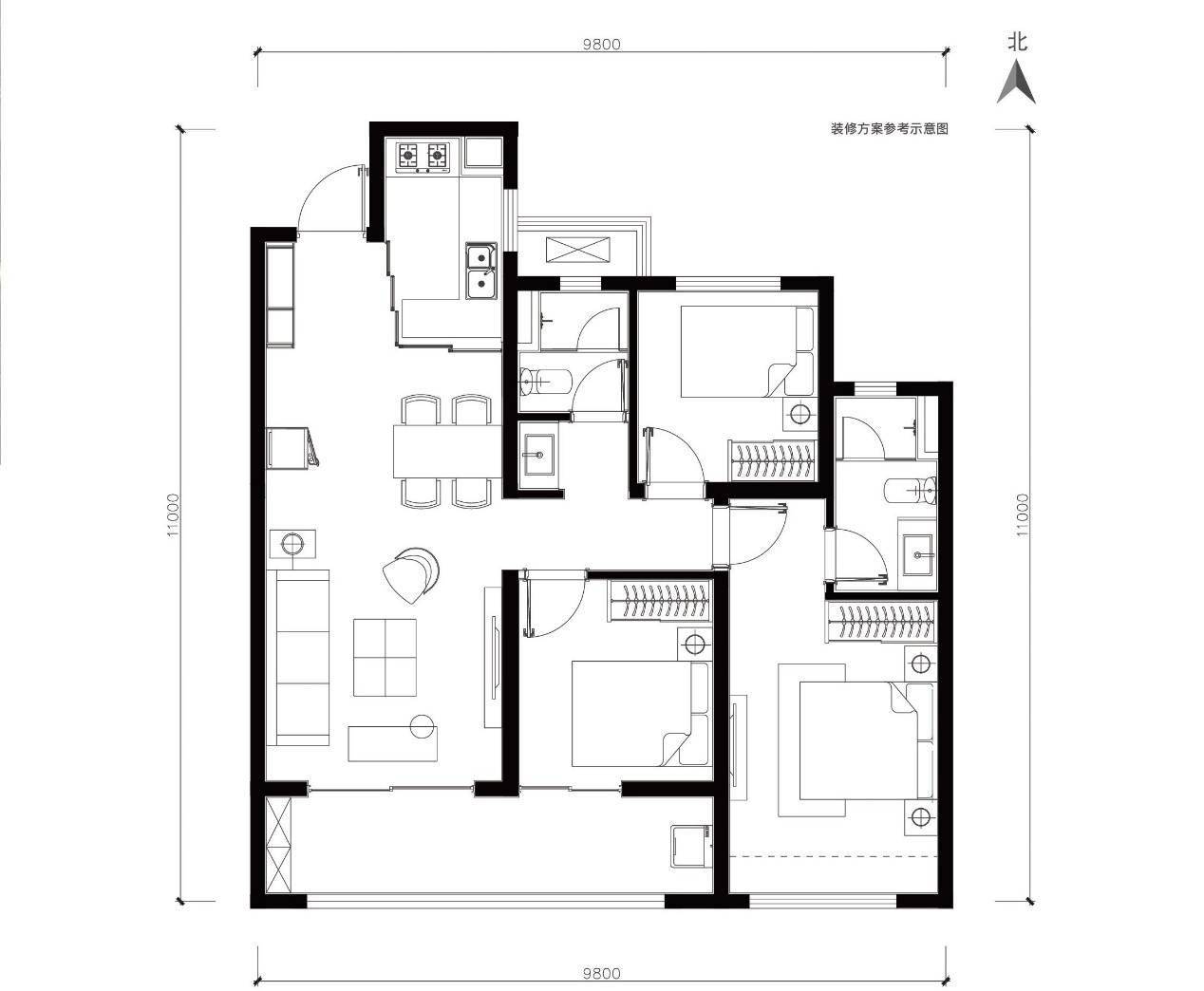 好住|经济型106㎡户型 动静分离 带有观景阳台 1.7万元起售