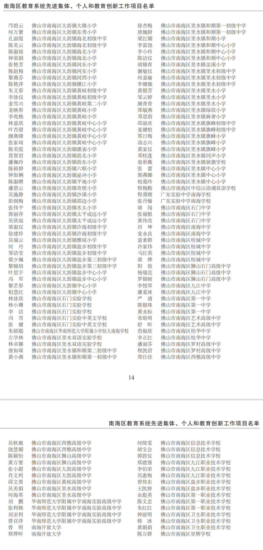 教育|节日快乐，谢谢您！今天南海这些老师和单位获表彰啦→有你的老师吗？