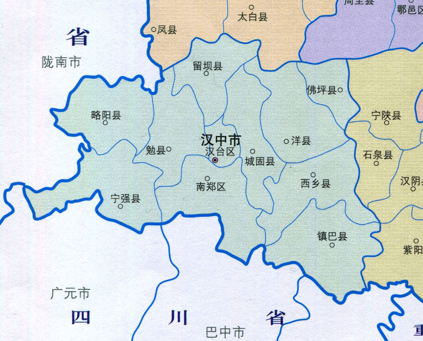 留坝县行政区划地图图片