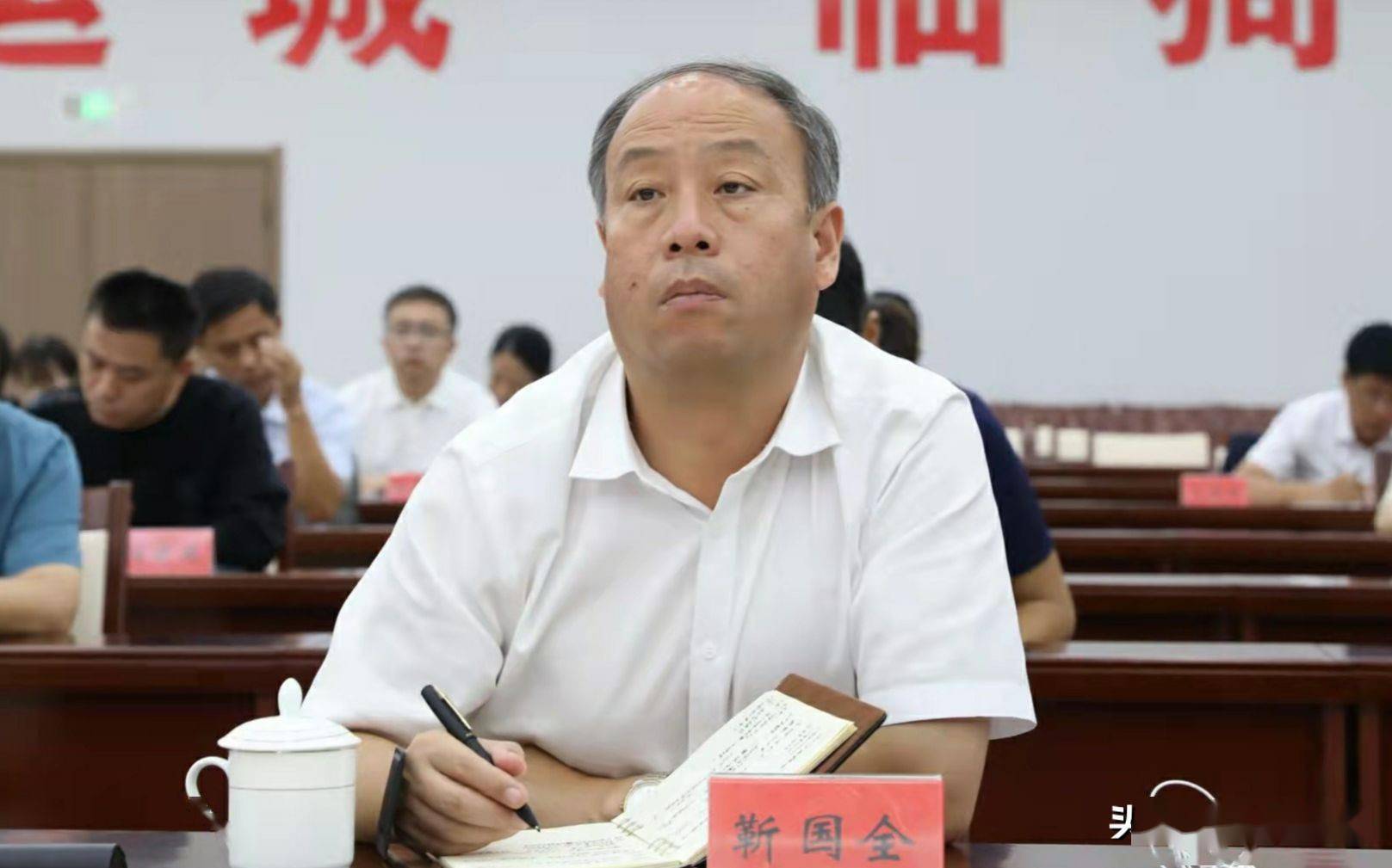 临猗县委书记于鹏飞,县委副书记,县长靳国全,县委副书记丁格,县委常委