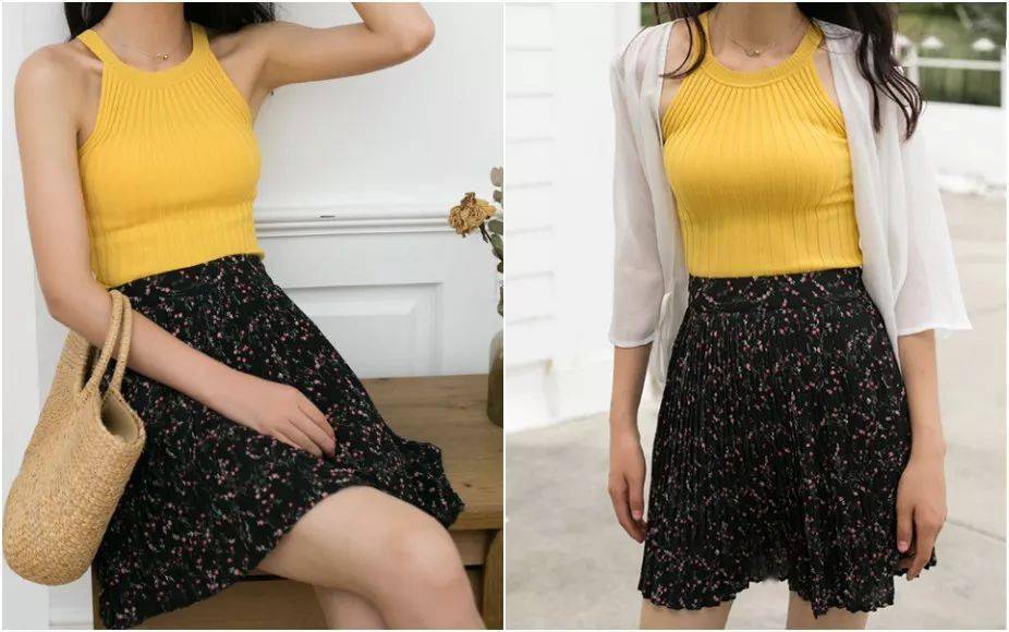 夏天|吊带×半身裙，性感有女人味