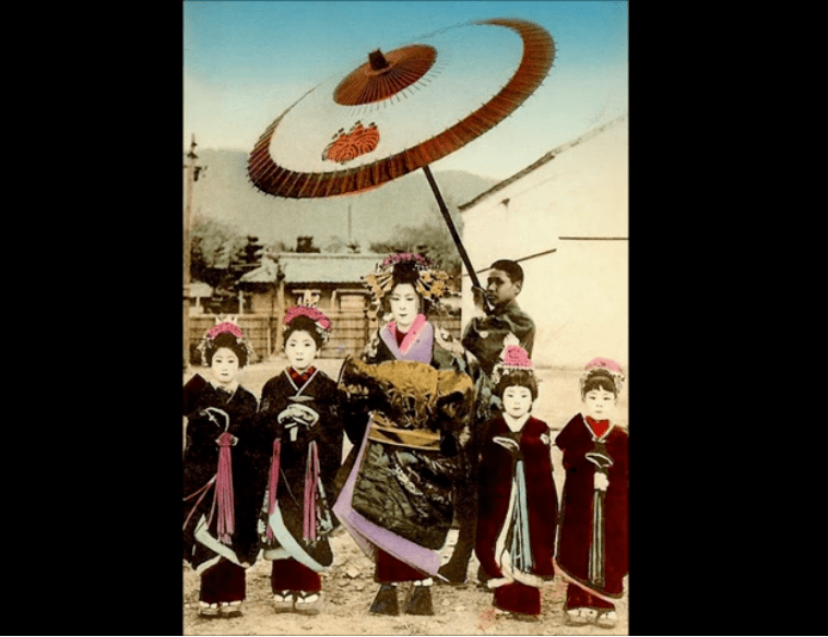 日本花魁等级森严普通人见一面就可能要倾家荡产