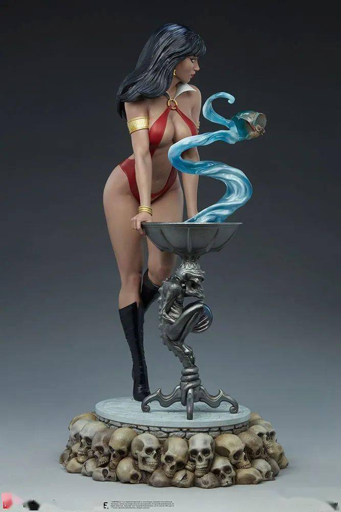 美系sideshowxpcs13吸血红颜vampirella梵蓓娜全身雕像官图