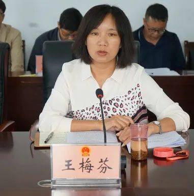 会上,王梅芬主任作了讲话,她指出,要切实发挥好协调,指导,督查的作用