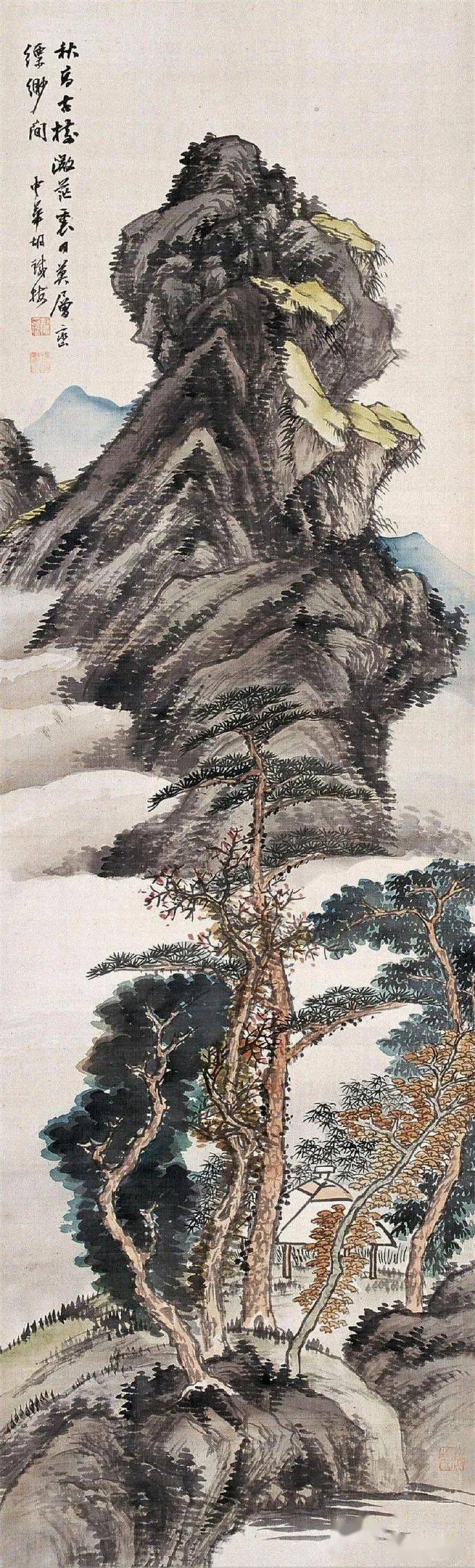 名品视界晚清画家胡铁梅的山水画欣赏一