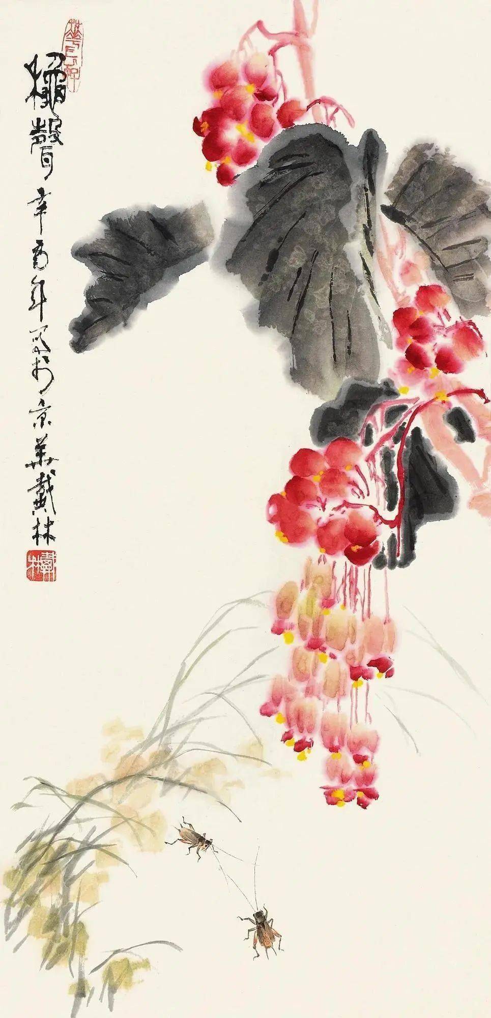 老画家戴林的写意花鸟画