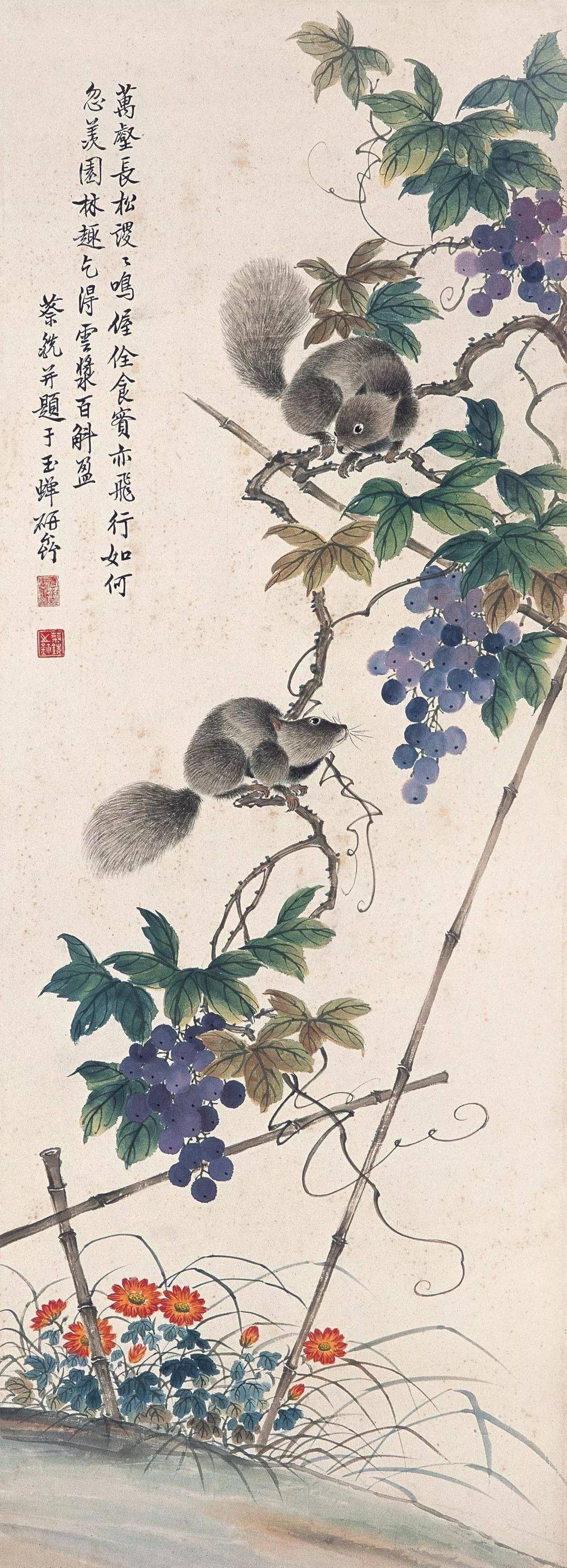 蔡铣精品花鸟60幅设色妍艳极具富贵气息