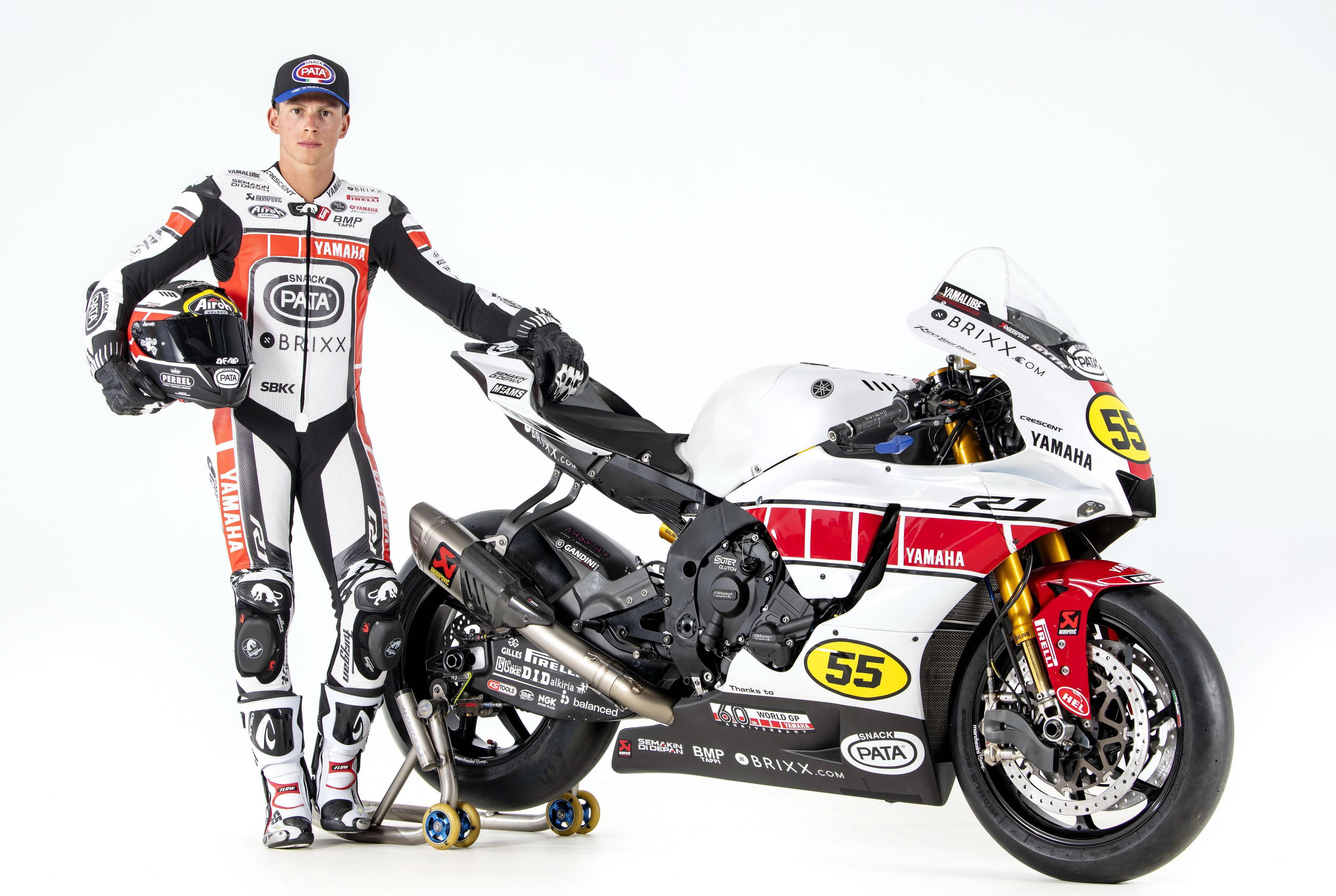 yamaha 参战 gp 六十周年纪念图案的 wsbk 车队_赛车