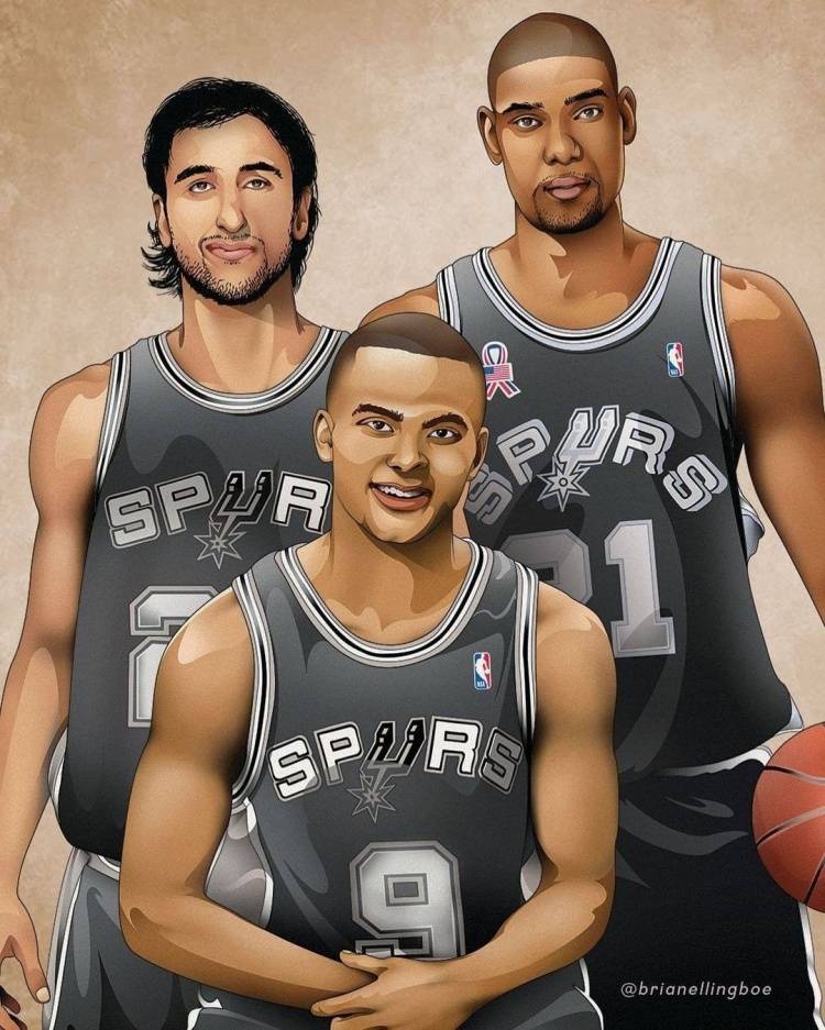 gdp组合于2002年正式组建,随后并肩作战14年,期间共为马刺夺得4个总