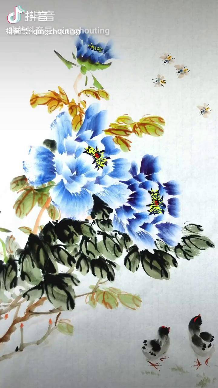 愿你成为自己的太阳无需凭借谁的光写意花鸟画写意牡丹dou小助手