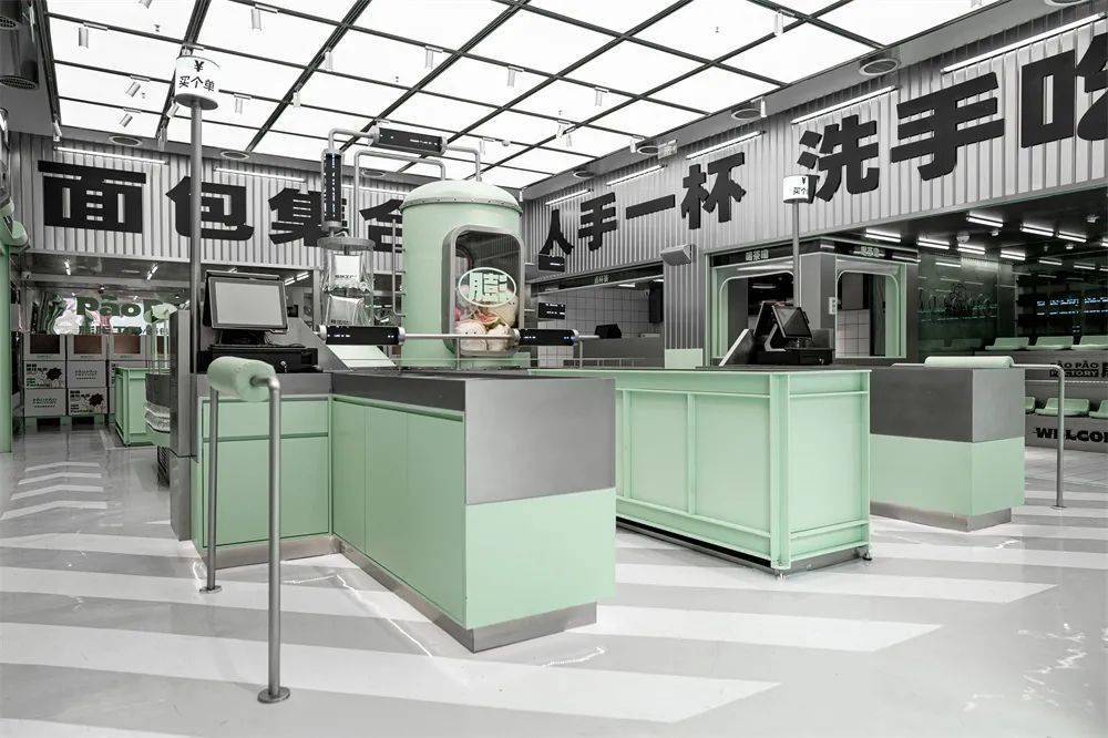 泉州火了家面包工厂空间设计这样焕新品牌形象