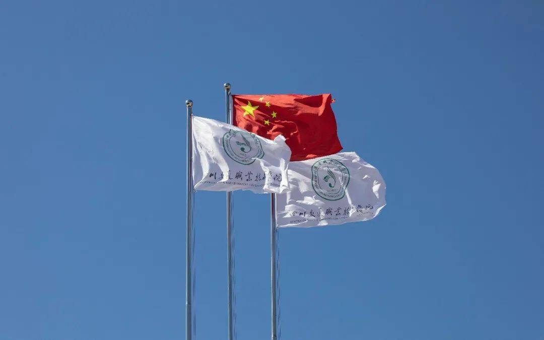 自己的信仰我们生长在红旗下飘扬的是五星红旗和校旗看那蓝天白云中滴